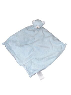 Angel Dear Lovey Sleeping Teddy Bear Security Blanket Baby Blue Knots 12"